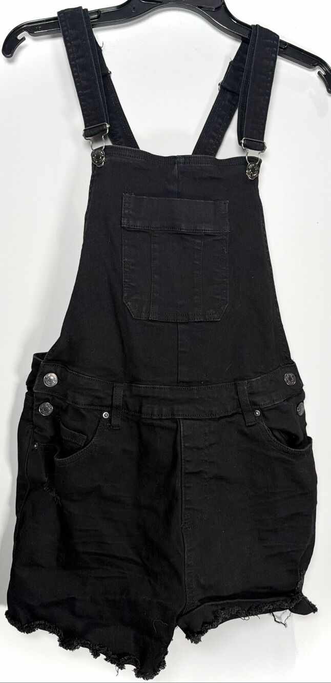 Vintage YMI y2k black overall shorts size 9